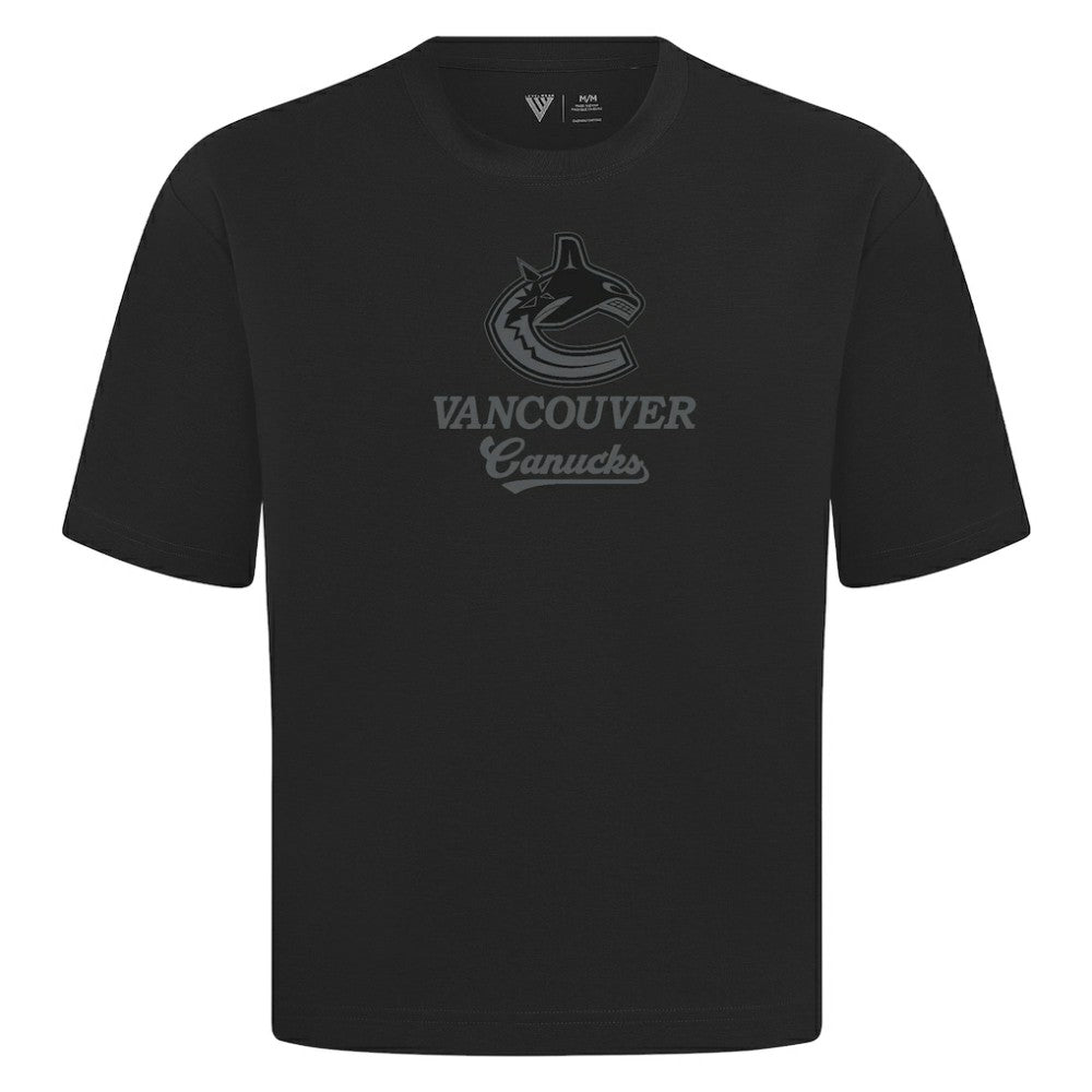 Vancouver Canucks - Levelwear Shadow Surge Luxe Signature Knit T-Shirt Black