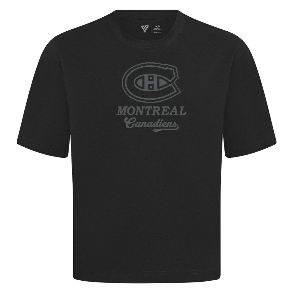 Montreal Canadiens - Levelwear Shadow Surge Luxe Signature Knit T-Shirt Black