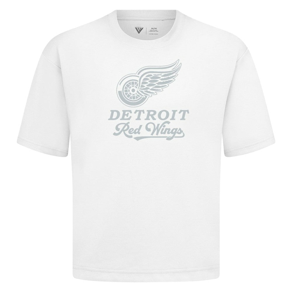 Detroit Red Wings - Levelwear Shadow Surge Luxe Signature Knit T-Shirt White