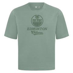 Edmonton Oilers - Levelwear Shadow Surge Luxe Signature Knit T-Shirt Green