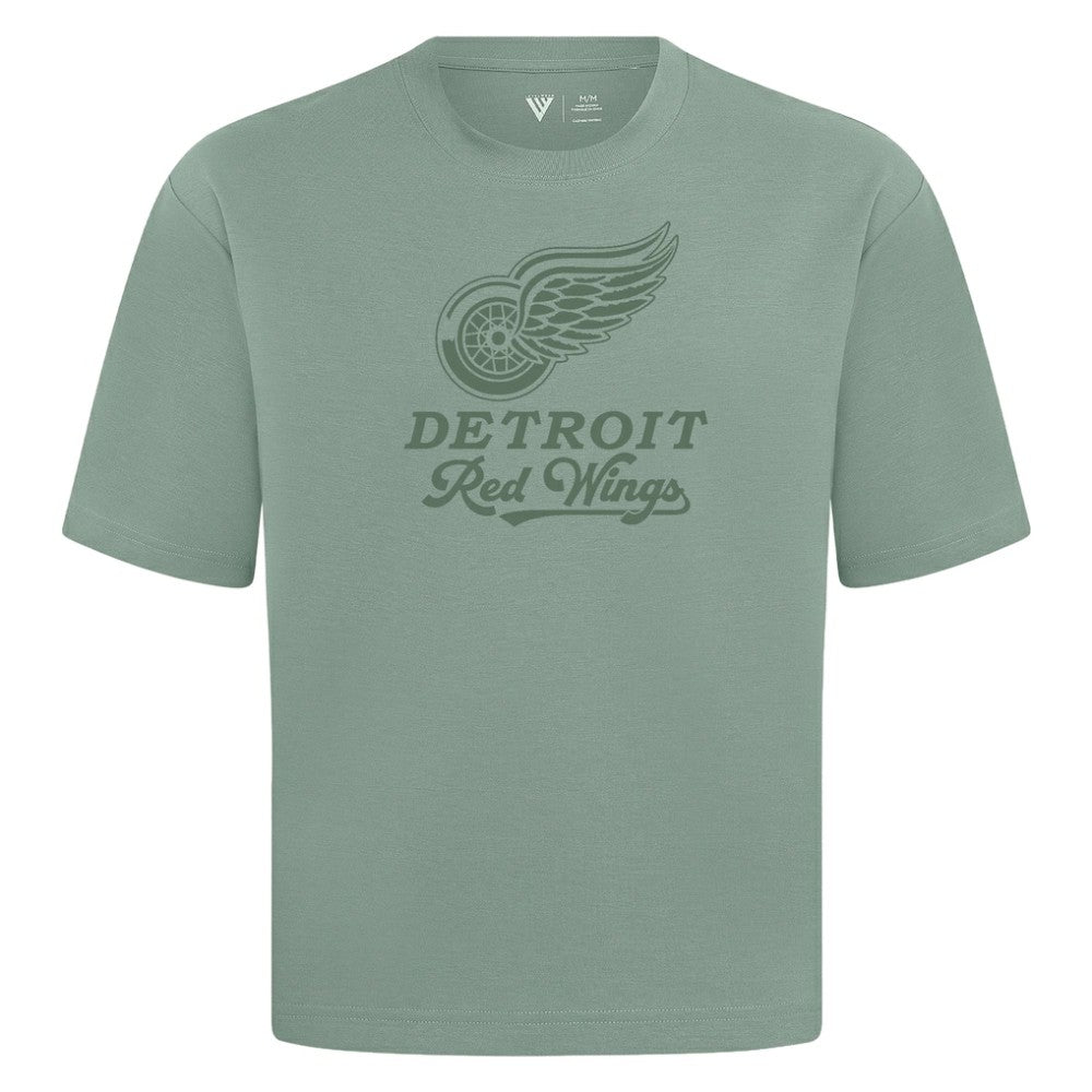 Detroit Red Wings - Levelwear Shadow Surge Luxe Signature Knit T-Shirt Green
