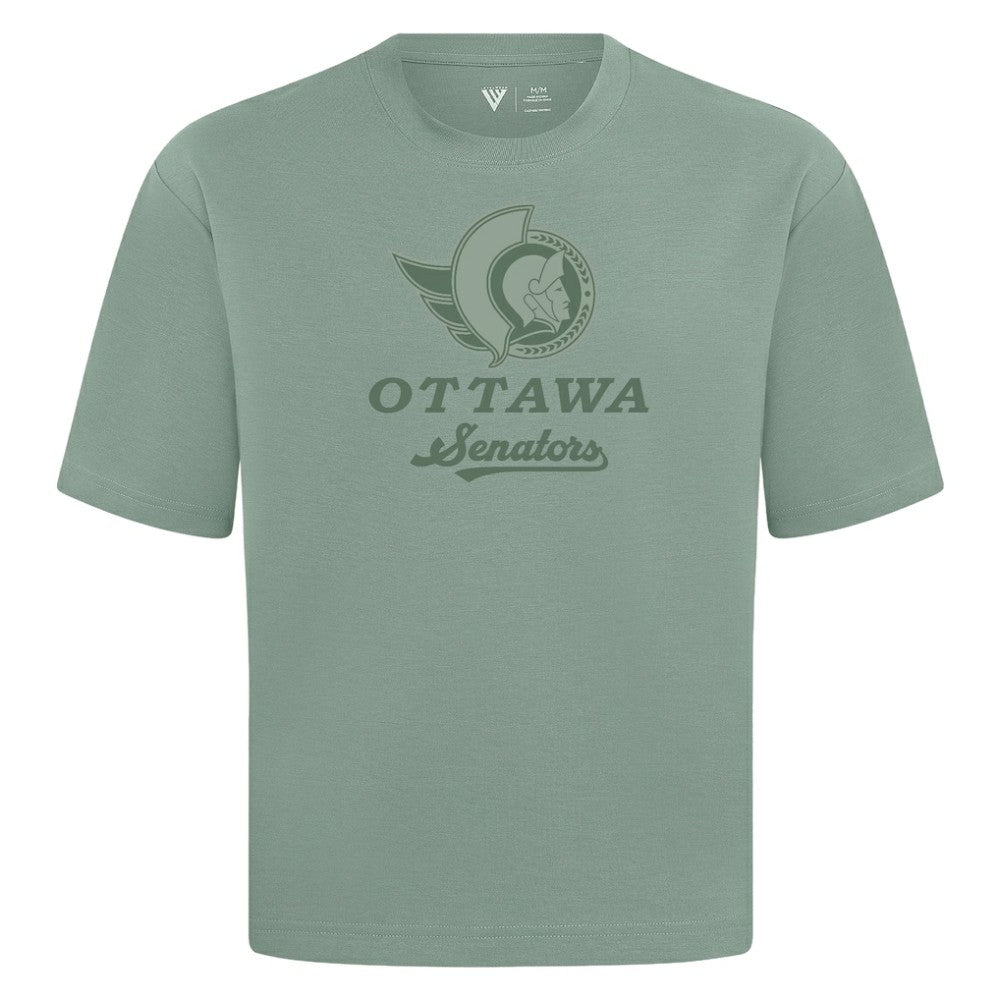 Ottawa Senators - Levelwear Shadow Surge Luxe Signature Knit T-Shirt Green