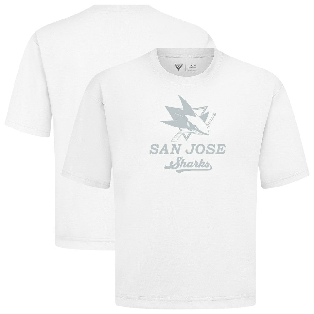 San Jose Sharks - Levelwear Shadow Surge Luxe Signature Knit T-Shirt White