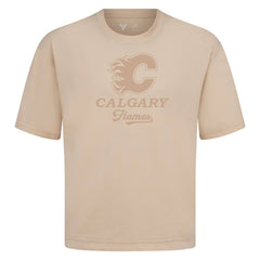 Calgary Flames - Levelwear Shadow Surge Luxe Signature Knit T-Shirt Khaki