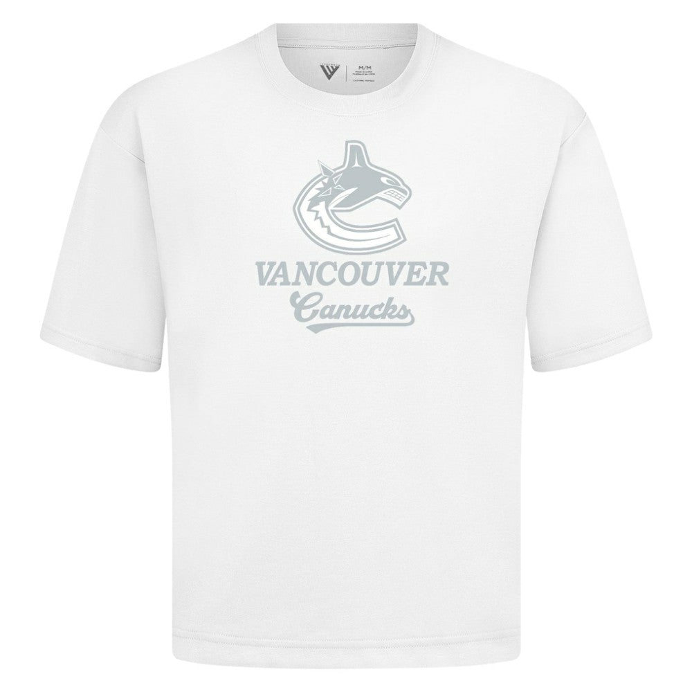 Vancouver Canucks - Levelwear Shadow Surge Luxe Signature Knit T-Shirt White