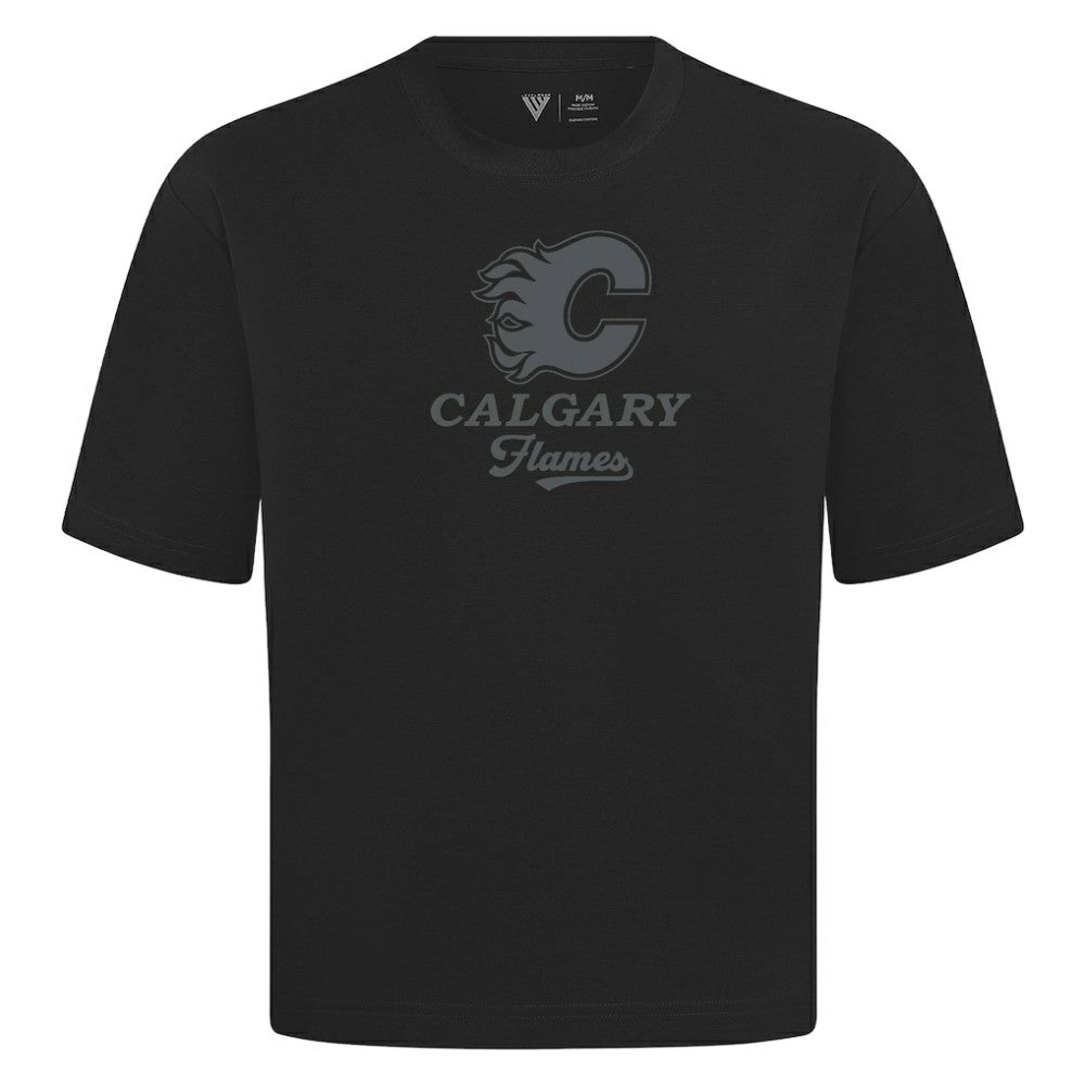 Calgary Flames - Levelwear Shadow Surge Luxe Signature Knit T-Shirt Black