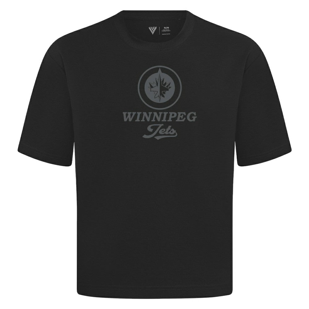Winnipeg Jets - Levelwear Shadow Surge Luxe Signature Knit T-Shirt Black