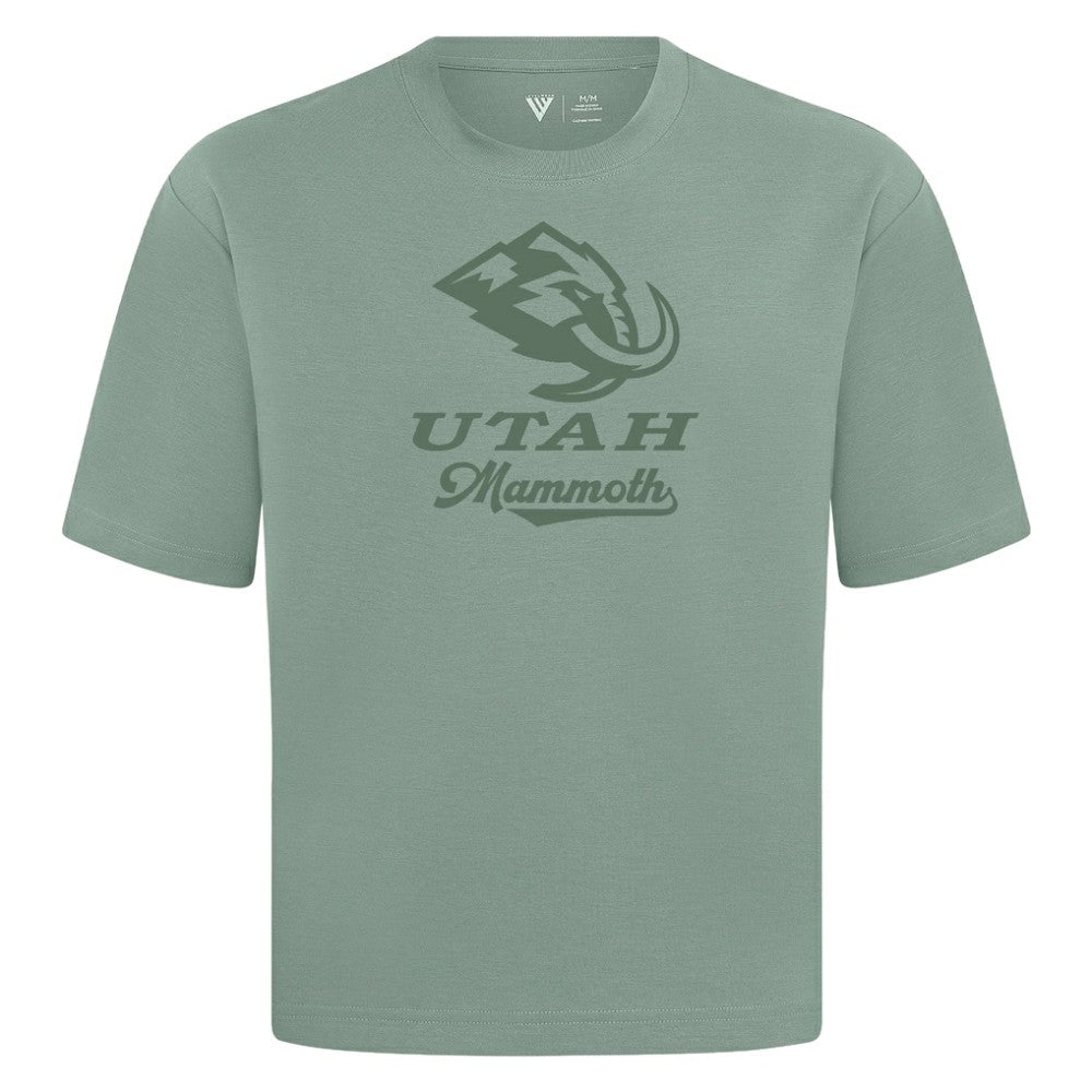 Utah Mammoth - Levelwear Shadow Surge Luxe Signature Knit T-Shirt Green