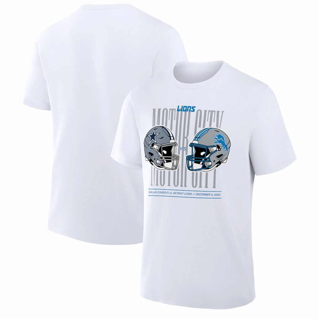 Detroit Lions vs. Dallas Cowboys White Out T-Shirt White - NFL
