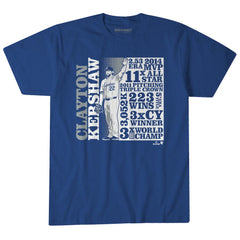 Clayton Kershaw Los Angeles Dodgers BreakingT Unisex GOAT List T-Shirt Sale