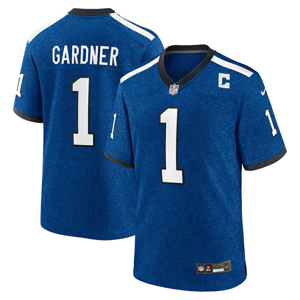 Ahmad Sauce Gardner Indianapolis Colts Alternate 2 Indiana Nights Game Jersey Heather Royal - Nike