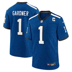 Ahmad Sauce Gardner Indianapolis Colts Alternate 2 Indiana Nights Game Jersey Heather Royal - Nike