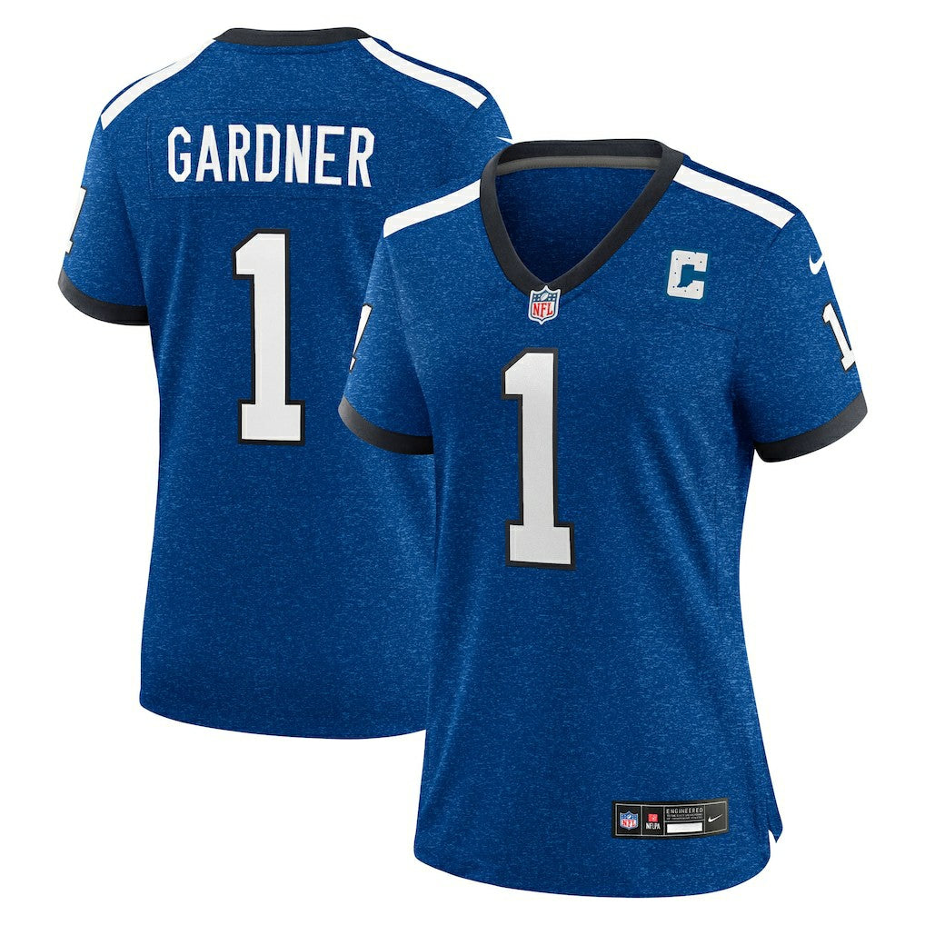 Ahmad Sauce Gardner Indianapolis Colts Women's Alternate 2 Indiana Nights Game Jersey Heather Royal - Nike