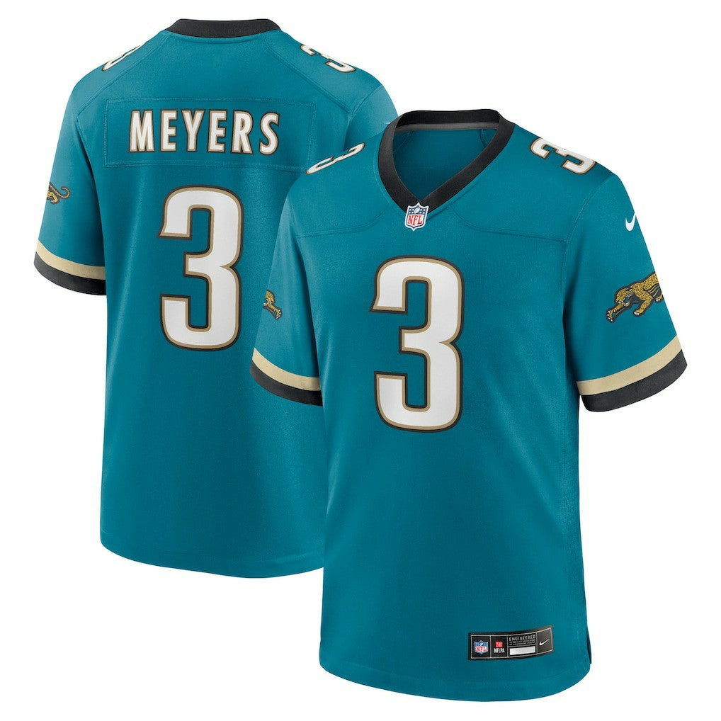 Jakobi Meyers Jacksonville Jaguars Alternate 2 Prowler Throwback Game Jersey Teal - Nike
