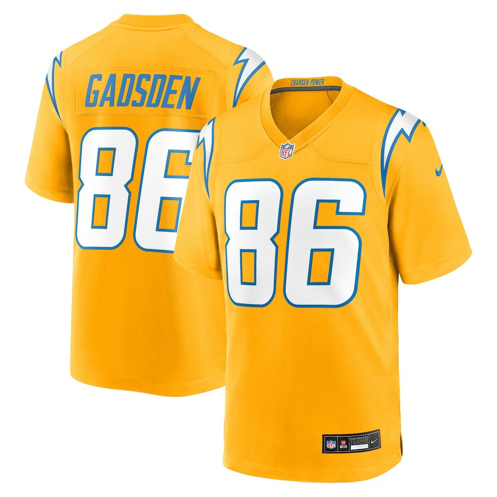 Oronde Gadsden Los Angeles Chargers Alternate Charger Power Game Jersey - Gold | NFL Jerseys