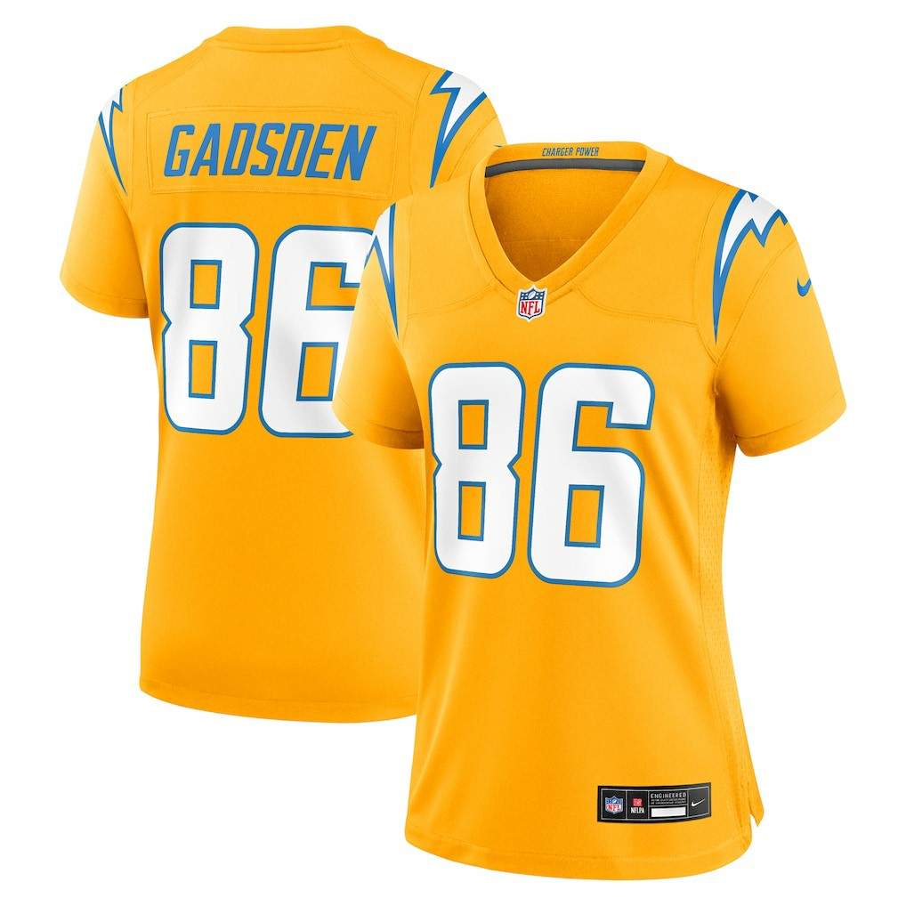 Oronde Gadsden Los Angeles Chargers Women's Alternate Charger Power Game Jersey Gold - Nike