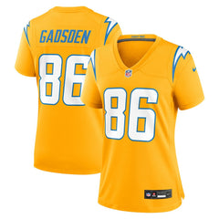 Oronde Gadsden Los Angeles Chargers Women's Alternate Charger Power Game Jersey Gold - Nike