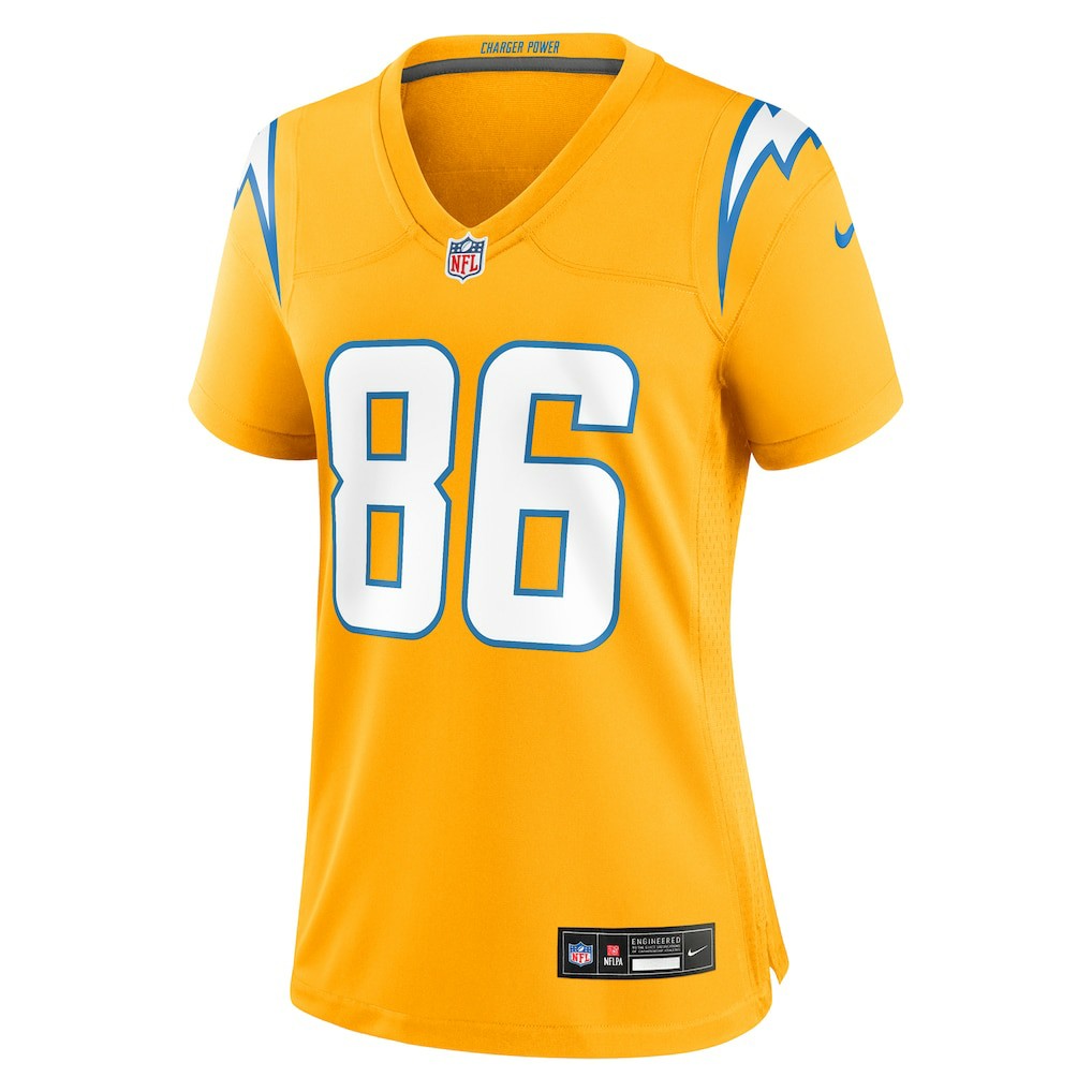 Oronde Gadsden Los Angeles Chargers Women's Alternate Charger Power Game Jersey Gold - Nike