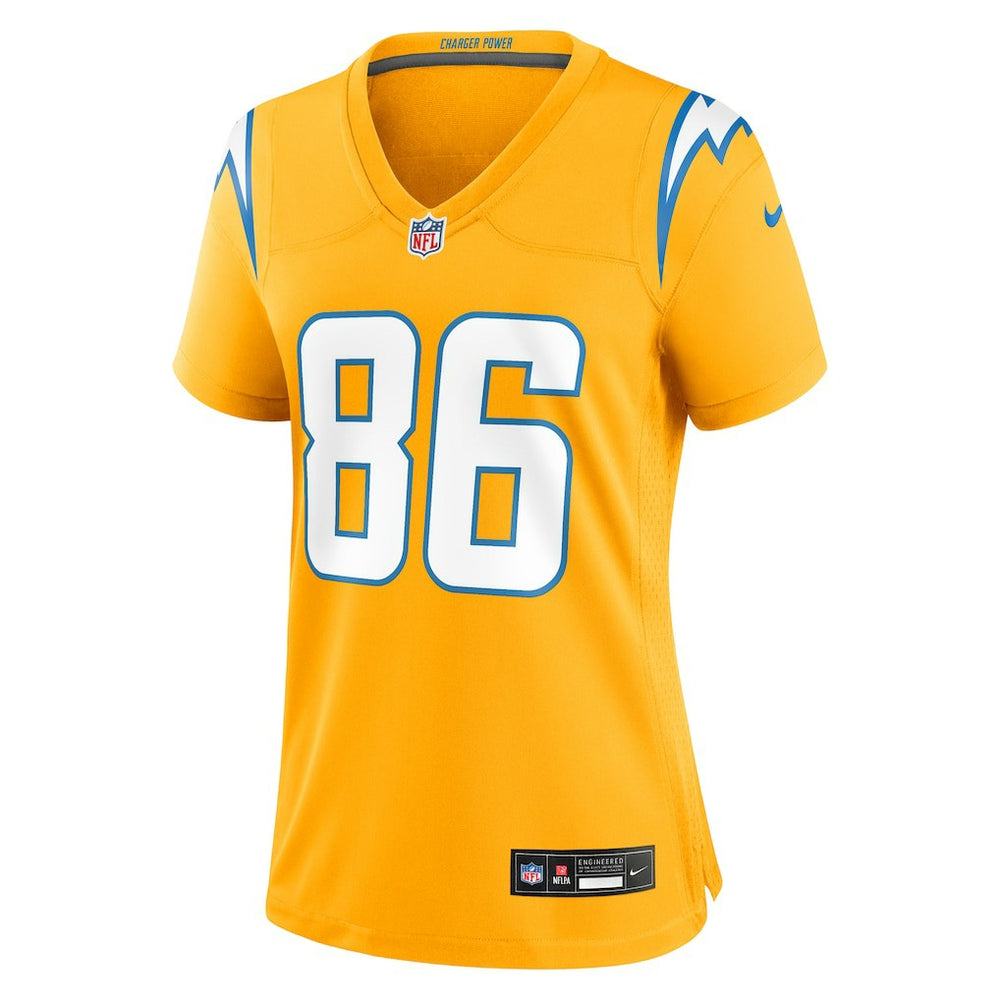 Oronde Gadsden Los Angeles Chargers Women's Alternate Charger Power Game Jersey Gold - Nike