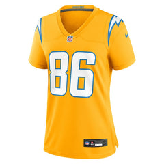 Oronde Gadsden Los Angeles Chargers Women's Alternate Charger Power Game Jersey Gold - Nike