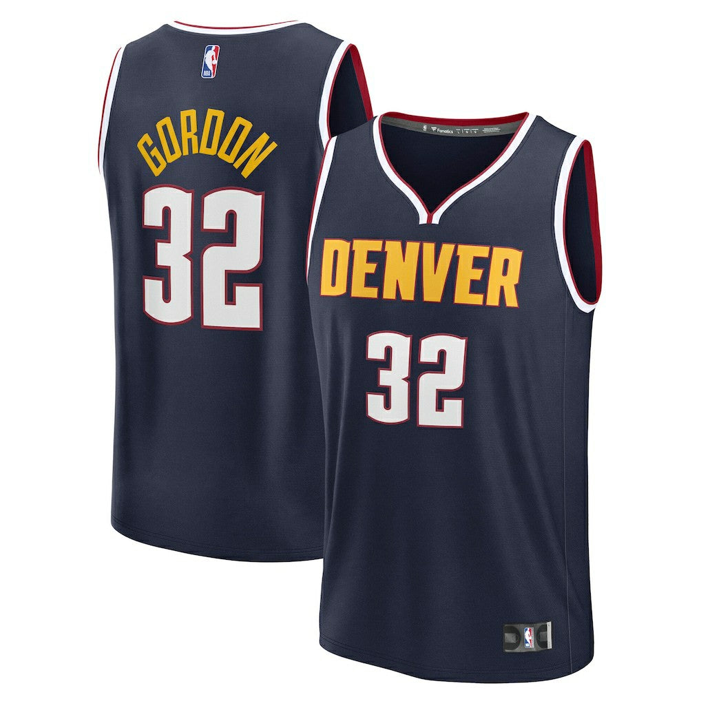 Fanatics - Aaron Gordon Denver Nuggets Fast Break Replica Jersey - Navy - Icon Edition