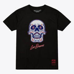 Atlanta Braves Mitchell & Ness Women's Sugar Skull Boxy T-Shirt On Sale