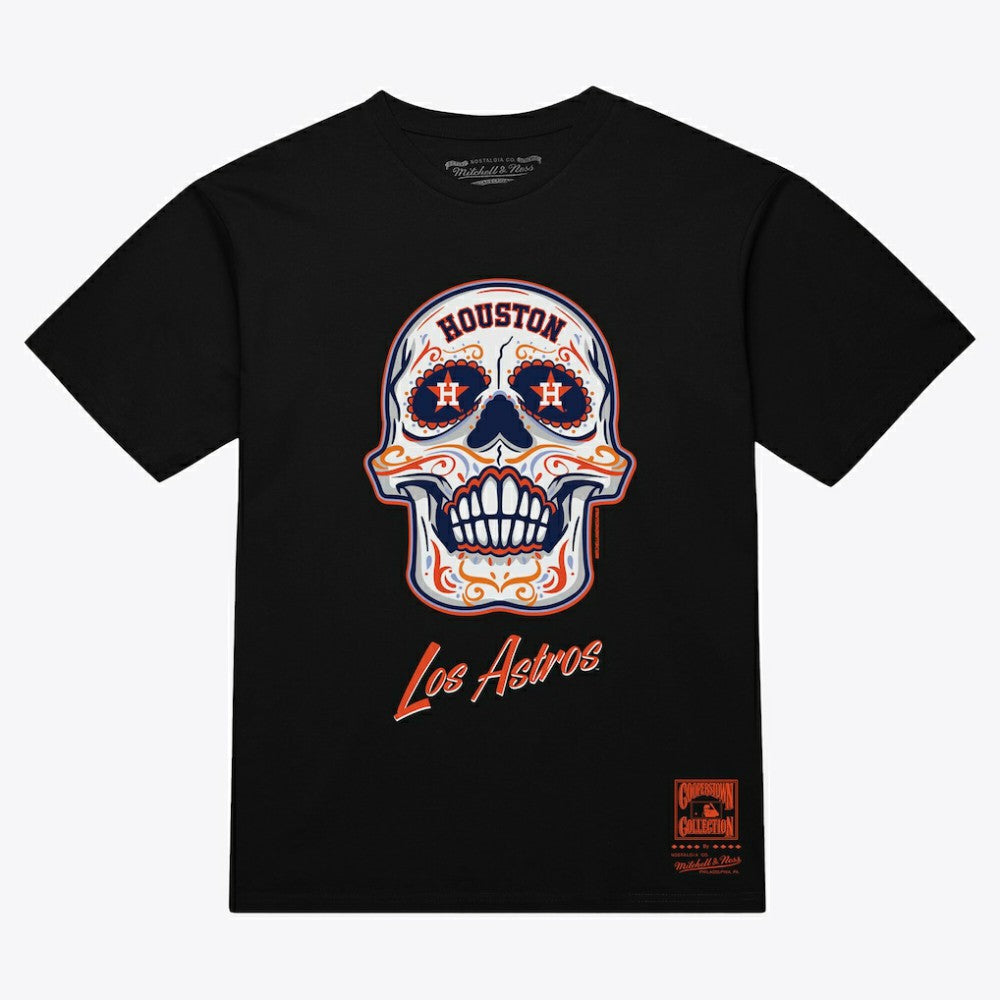 Houston Astros Mitchell & Ness Women's Sugar Skull Boxy T-Shirt Clearance