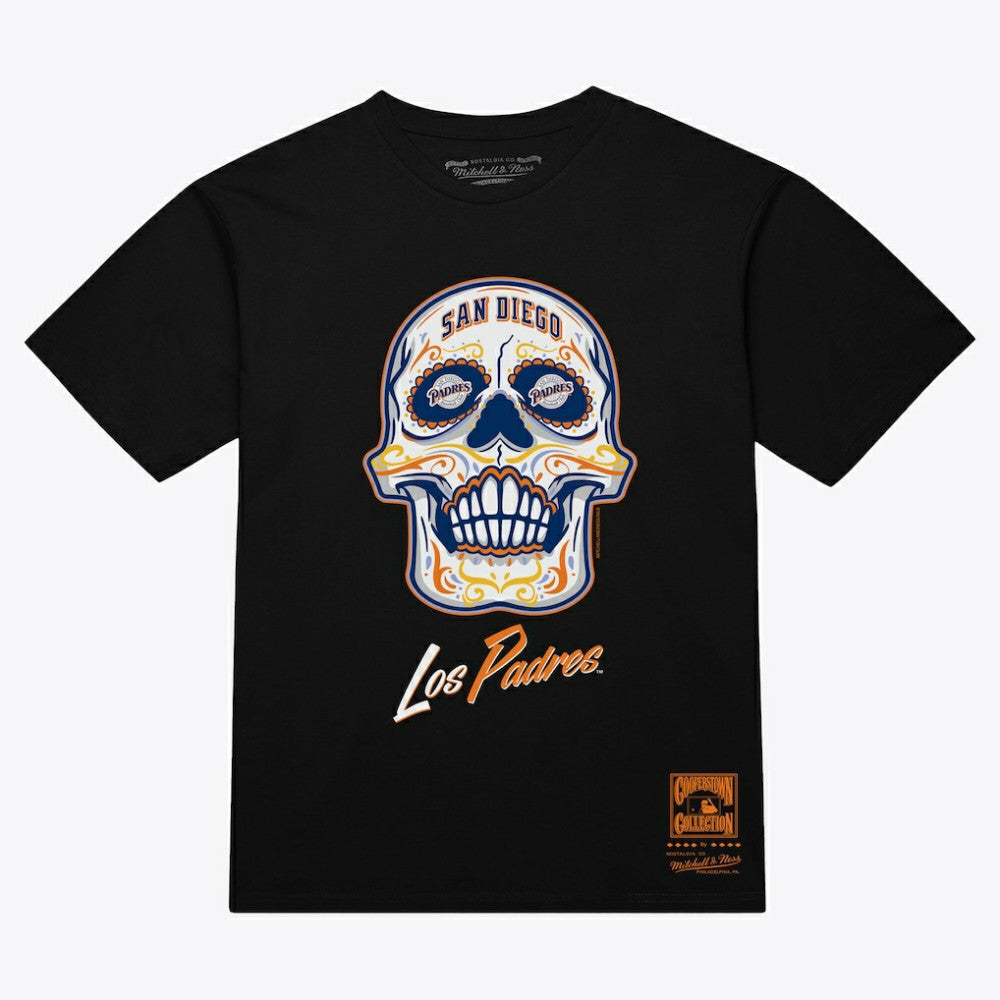 San Diego Padres Mitchell & Ness Women's Sugar Skull Boxy T-Shirt Near Me