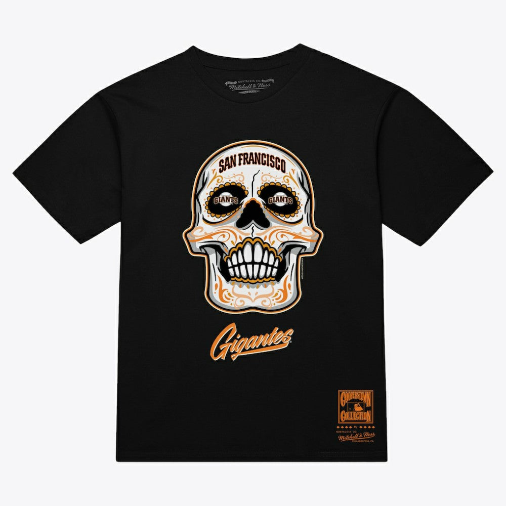 San Francisco Giants Mitchell & Ness Women's Sugar Skull Boxy T-Shirt Near Me