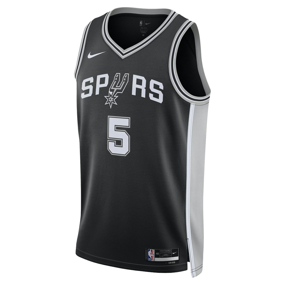 Nike - Stephon Castle San Antonio Spurs Unisex Swingman Jersey - Icon Edition - Black