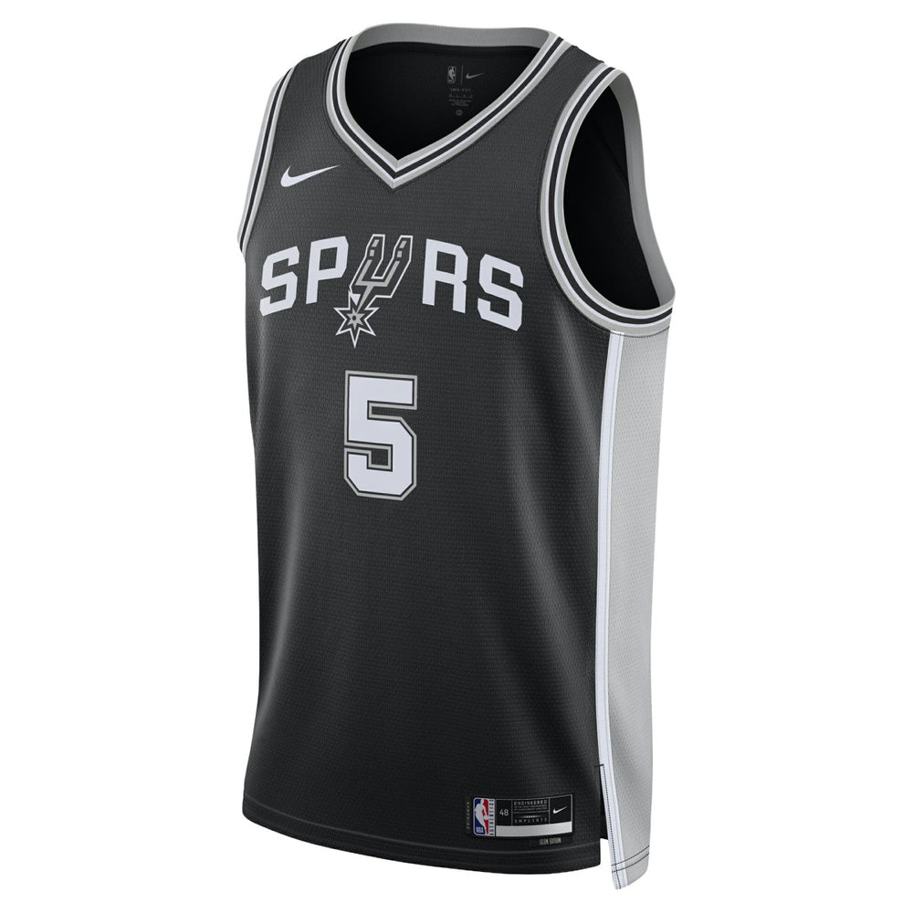 Nike - Stephon Castle San Antonio Spurs Unisex Swingman Jersey - Icon Edition - Black