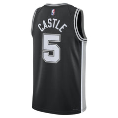 Nike - Stephon Castle San Antonio Spurs Unisex Swingman Jersey - Icon Edition - Black