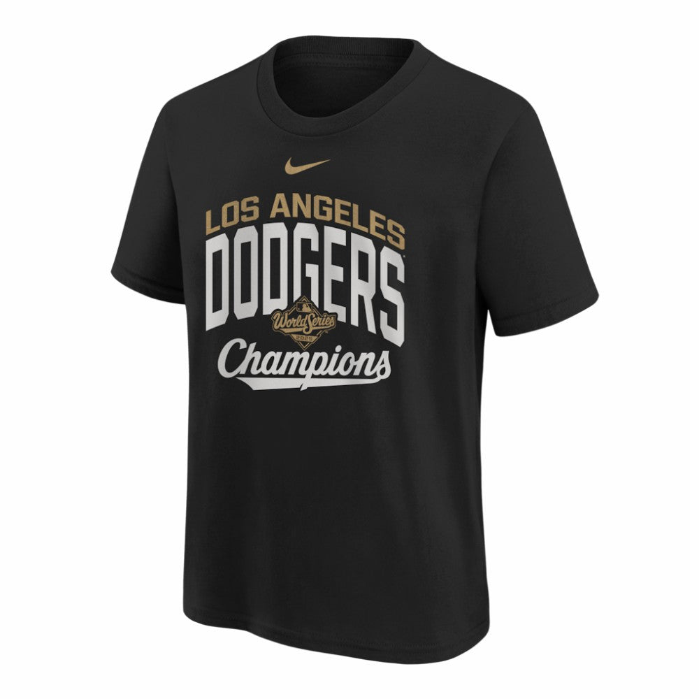 Los Angeles Dodgers Nike Youth 2026 Gold Collection Legacy Earned T-Shirt On Sale