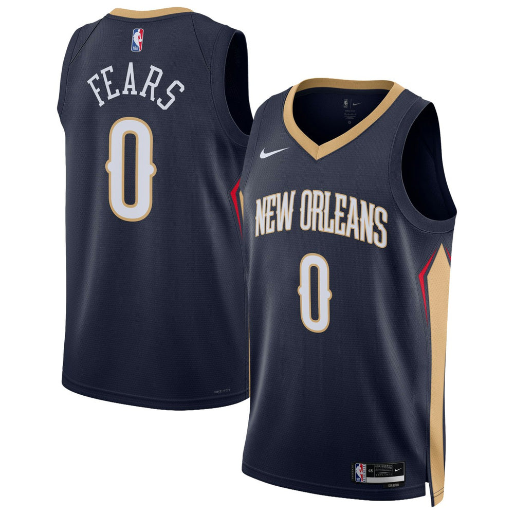 Nike - Jeremiah Fears New Orleans Pelicans Unisex Swingman Jersey - Icon Edition - Navy