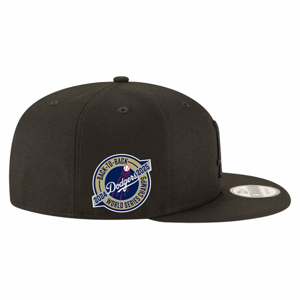 Los Angeles Dodgers New Era 2024/25 Back-to-Back Champions Circle Side Patch 9FIFTY Snapback Hat for sale