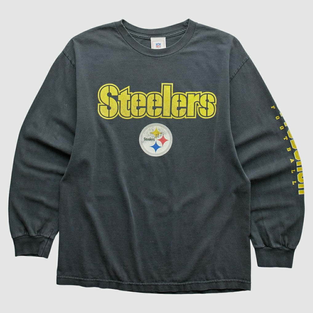 Pittsburgh Steelers NFL 2000s Long Sleeve T-shirt Black Vintage - Fanatics