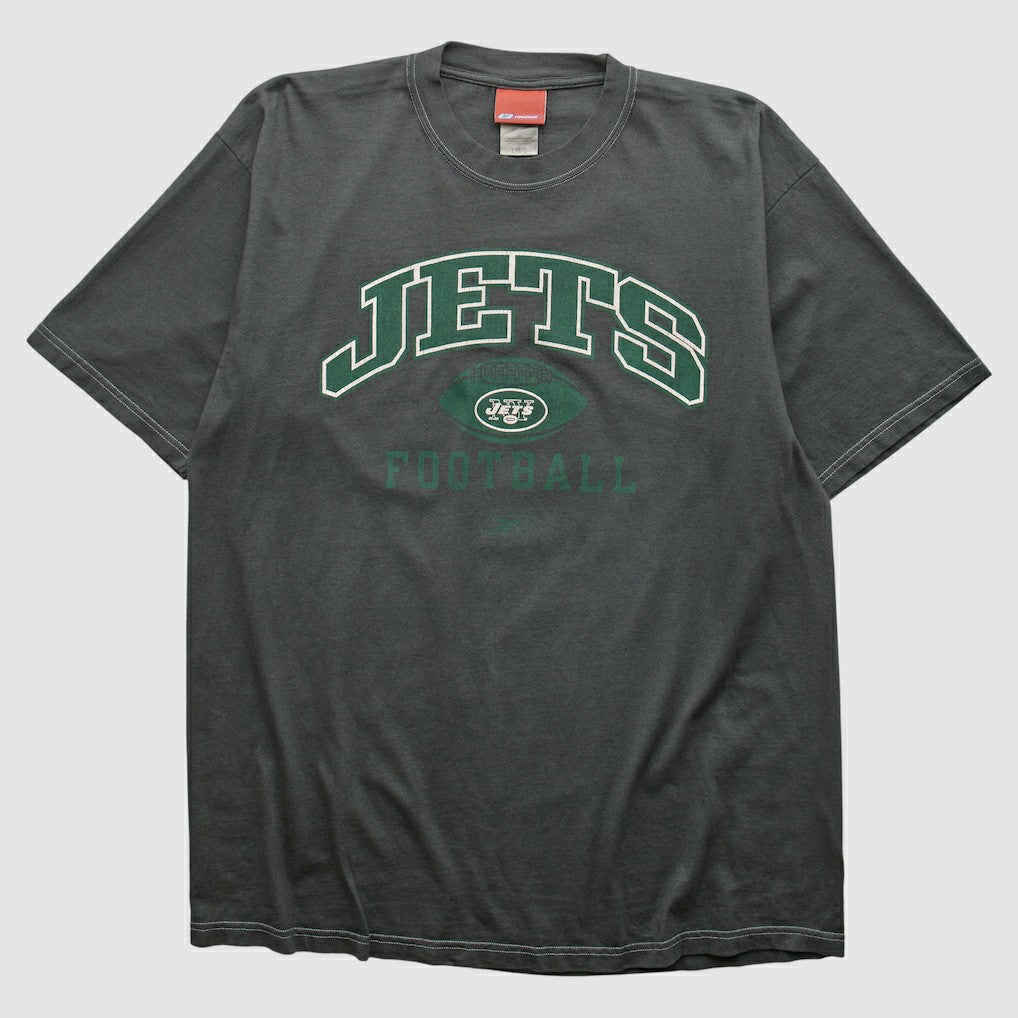 New York Jets Reebok 2000s T-shirt Charcoal Vintage - Fanatics