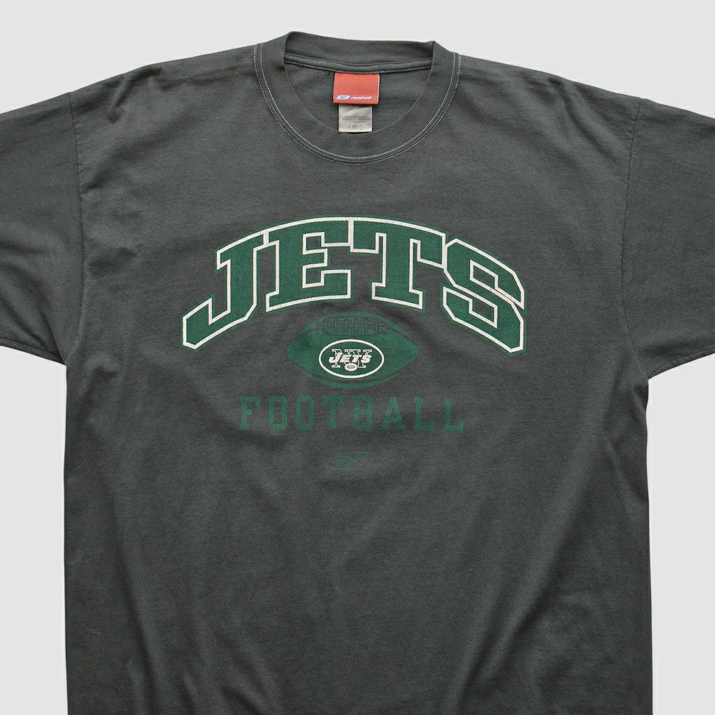 New York Jets Reebok 2000s T-shirt Charcoal Vintage - Fanatics