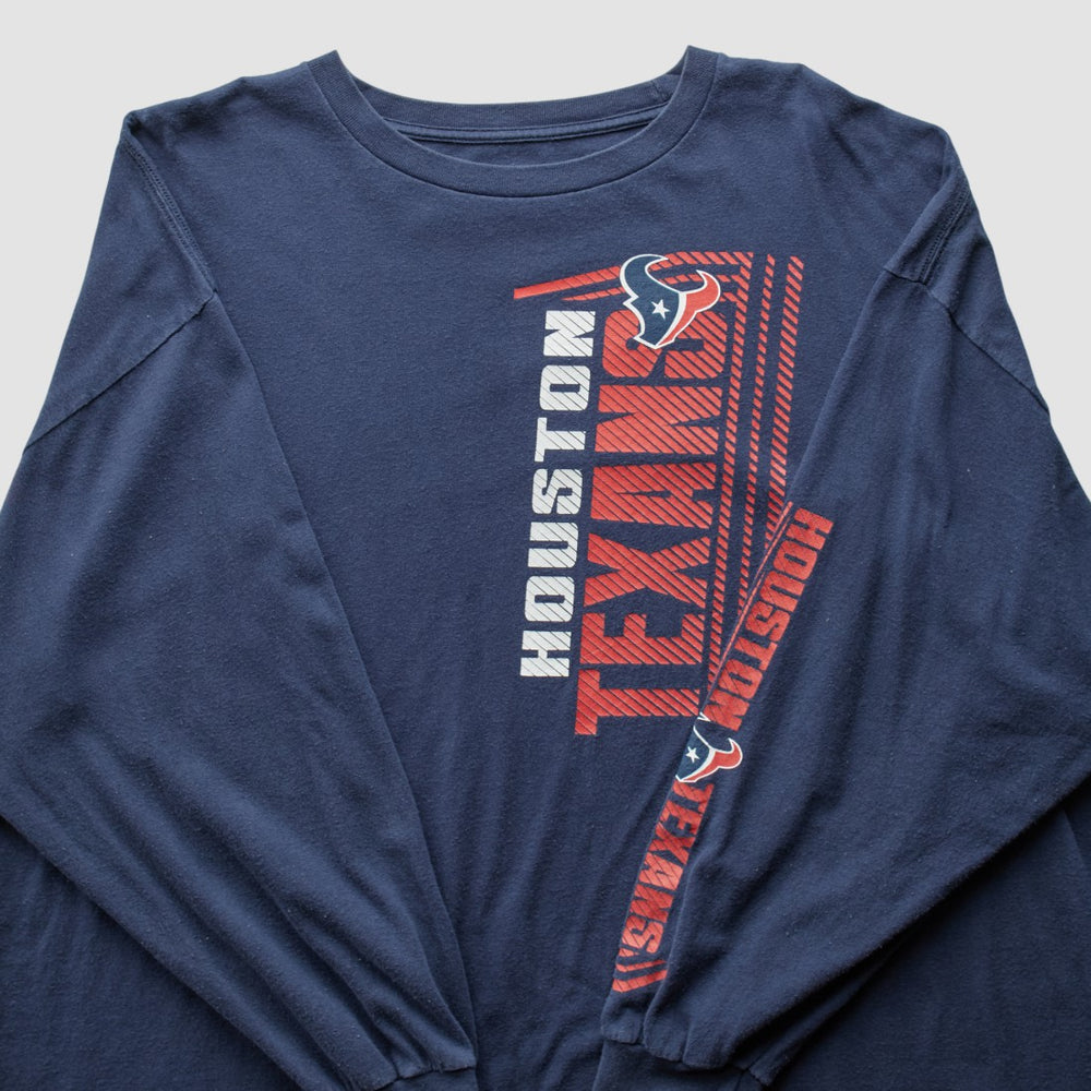 Houston Texans 2010s Long Sleeve T-shirt Navy Vintage - Fanatics