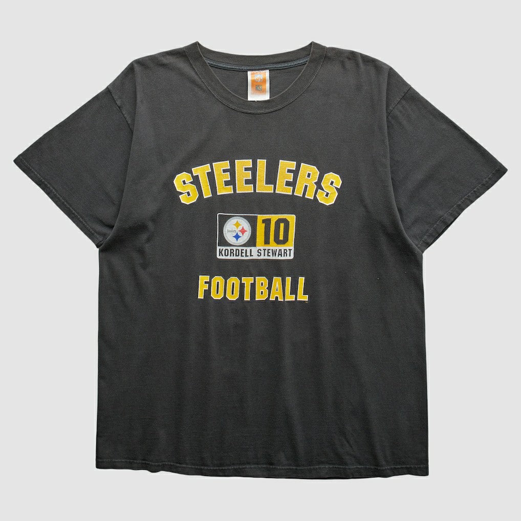 Pittsburgh Steelers NFL 2000s T-shirt Black Vintage - Fanatics