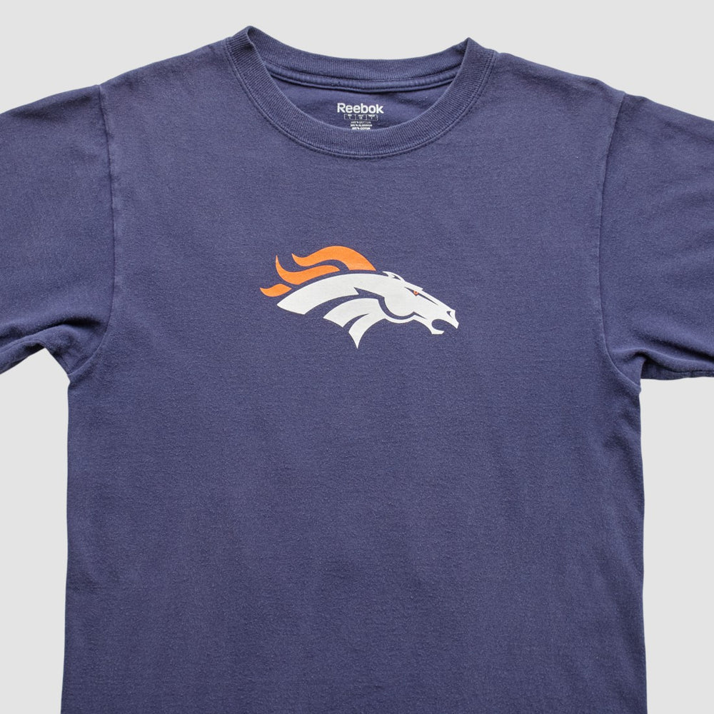 Denver Broncos Reebok 2000s T-shirt Navy Vintage - Fanatics