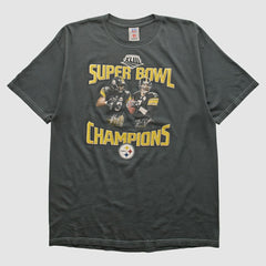 Pittsburgh Steelers NFL 2009 T-shirt Charcoal Vintage - Fanatics
