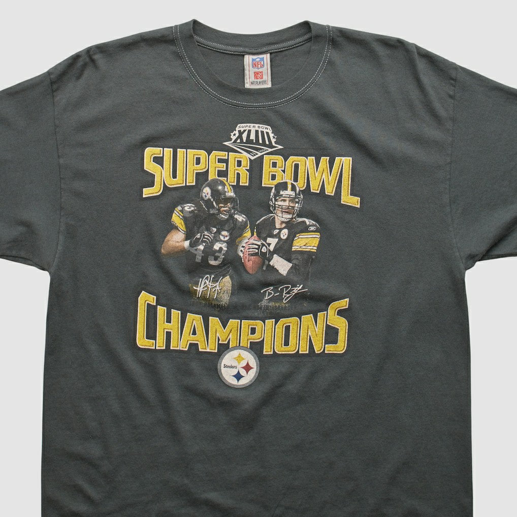 Pittsburgh Steelers NFL 2009 T-shirt Charcoal Vintage - Fanatics