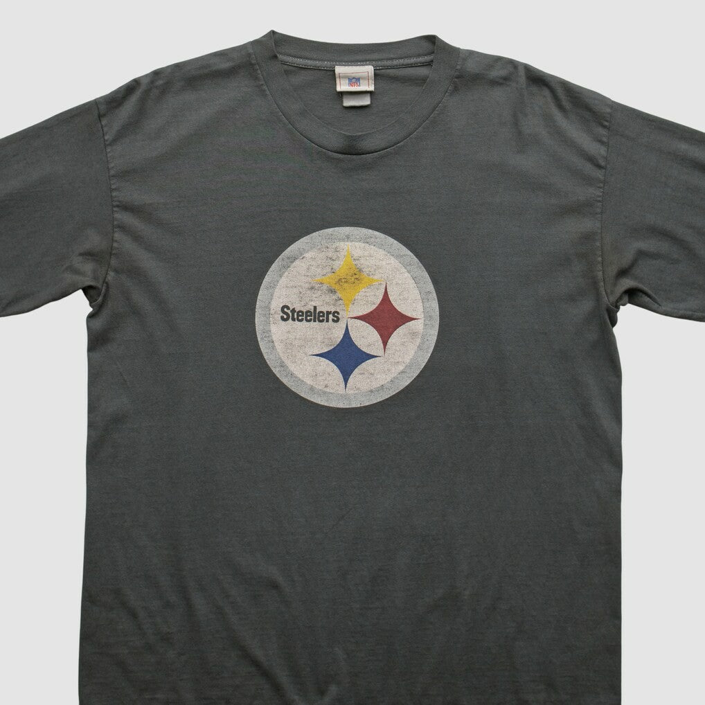 Pittsburgh Steelers NFL 2000s Long Sleeve T-shirt Charcoal Vintage - Fanatics