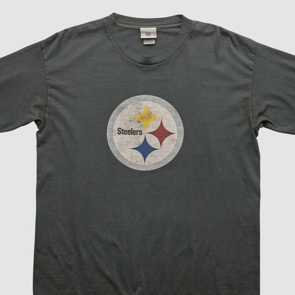 Pittsburgh Steelers NFL 2000s Long Sleeve T-shirt Charcoal Vintage - Fanatics