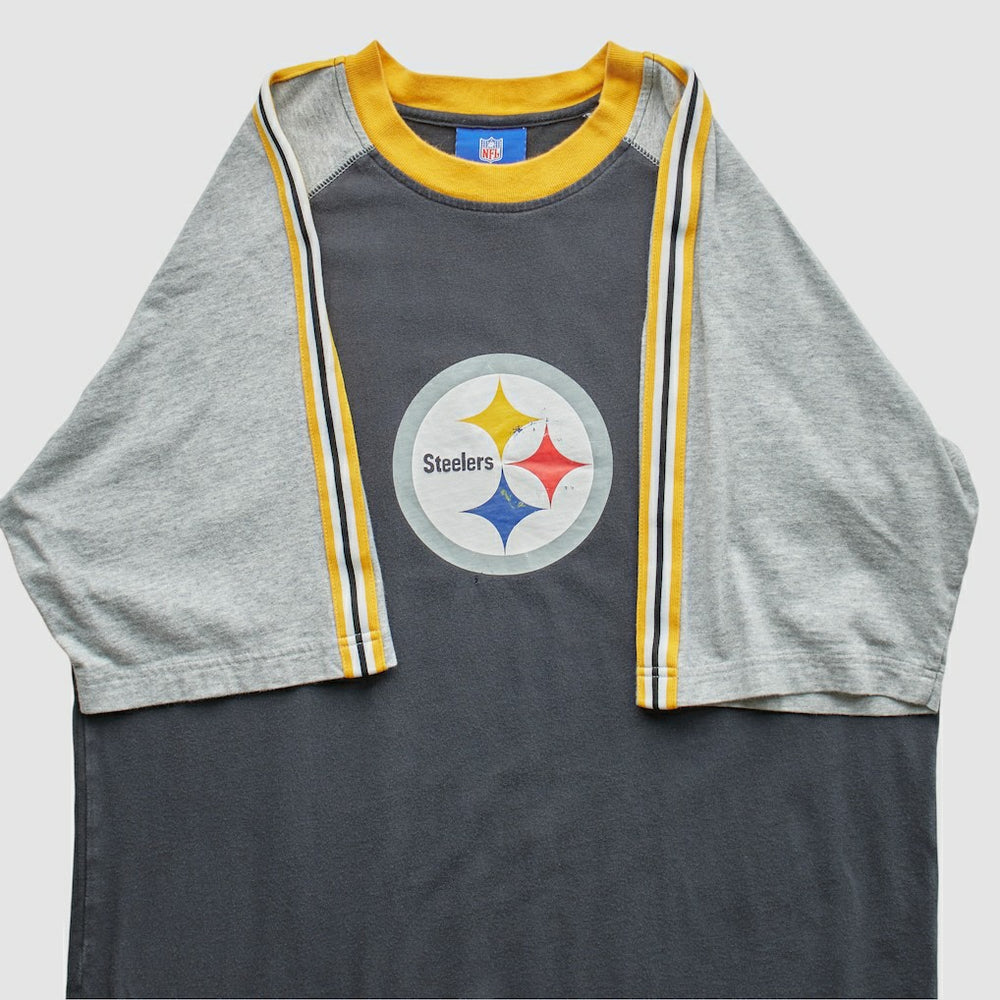 Pittsburgh Steelers 2000s T-shirt Charcoal Vintage - Fanatics
