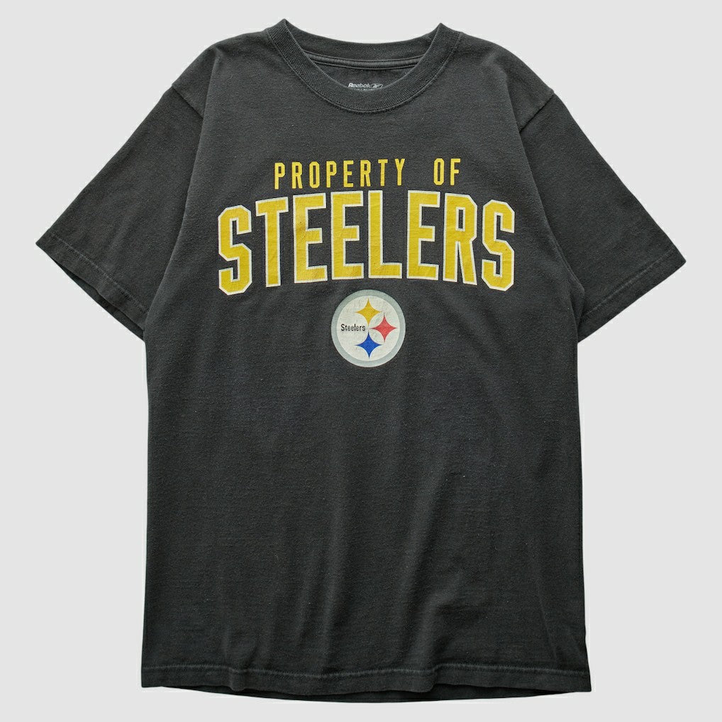 Pittsburgh Steelers Reebok 2010s T-shirt Black Vintage - Fanatics