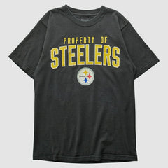 Pittsburgh Steelers Reebok 2010s T-shirt Black Vintage - Fanatics