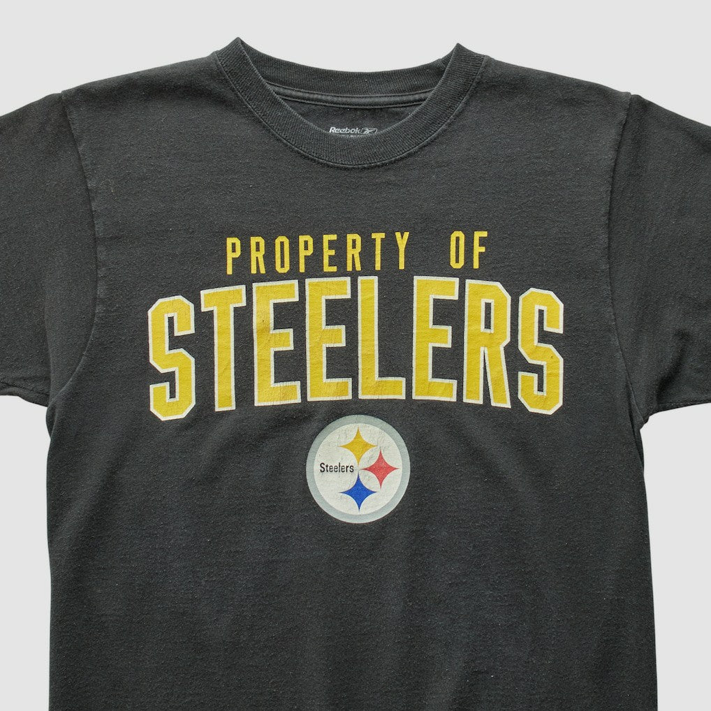Pittsburgh Steelers Reebok 2010s T-shirt Black Vintage - Fanatics