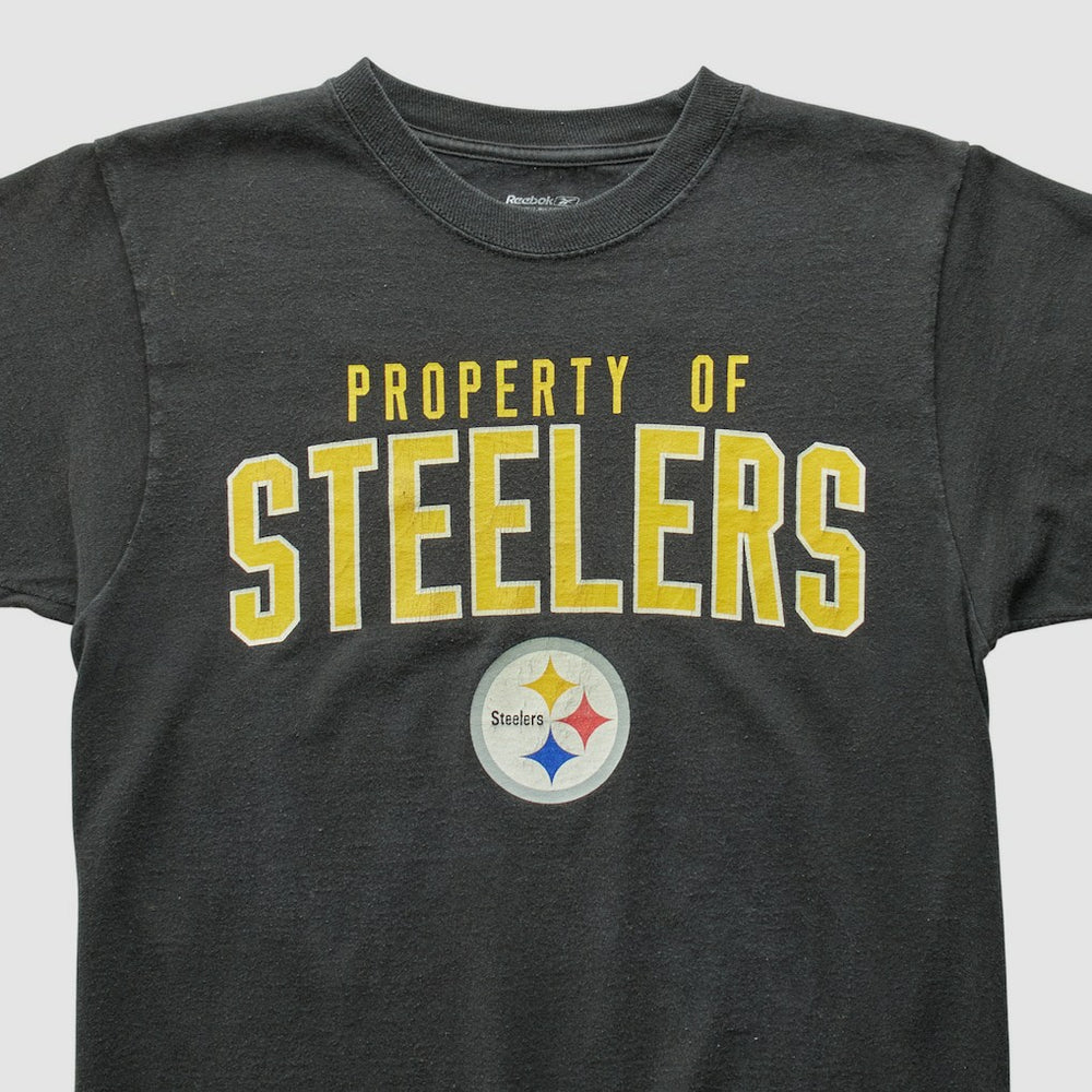 Pittsburgh Steelers Reebok 2010s T-shirt Black Vintage - Fanatics